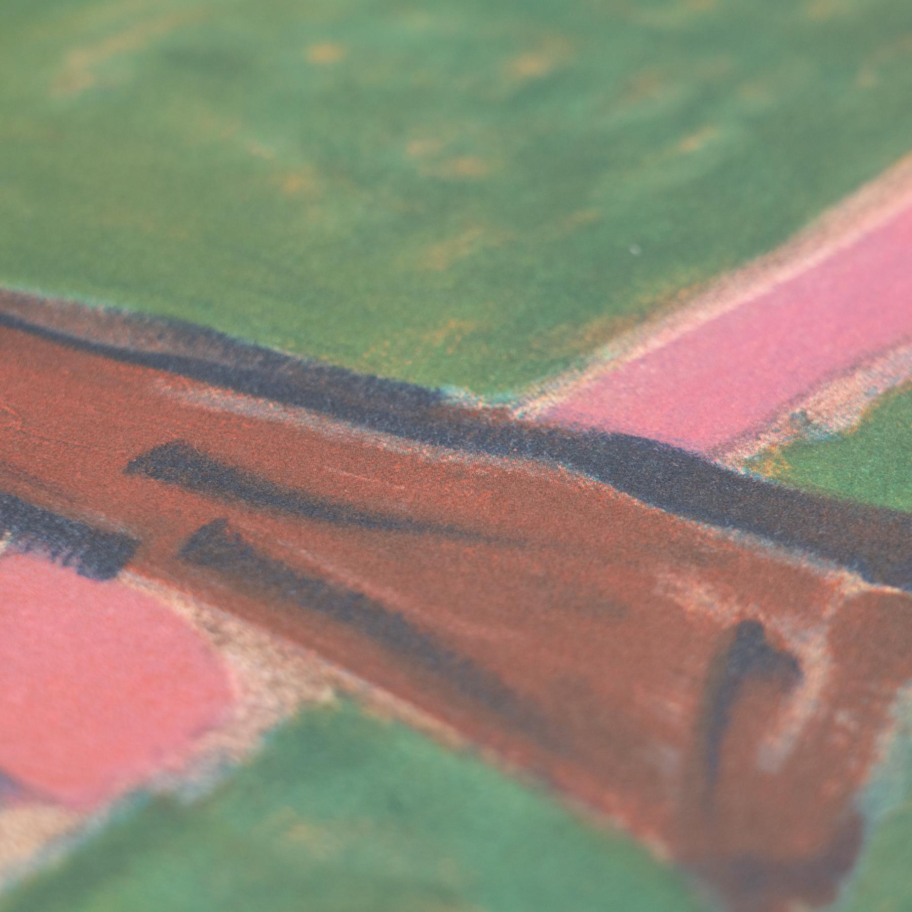 Lithographie en couleur encadrée d'André Derain 