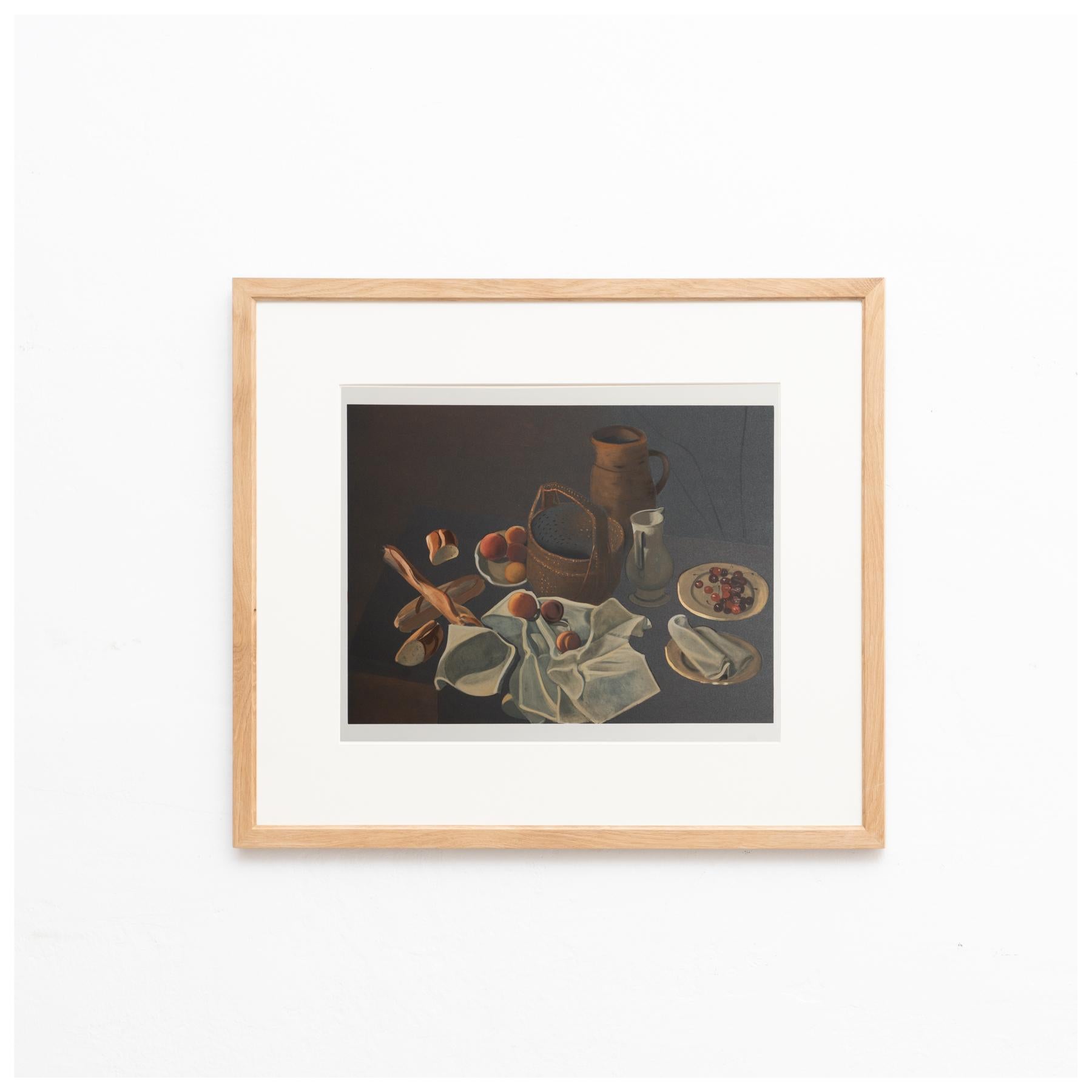 Original 'Nature Morte' color lithograph by André Derain.

Lithograph printed from an original painting made by the author in France, circa 1948.

Published by Mourlot in Collection Pierre Levy in 1970, Paris. 

Framed and signed in the