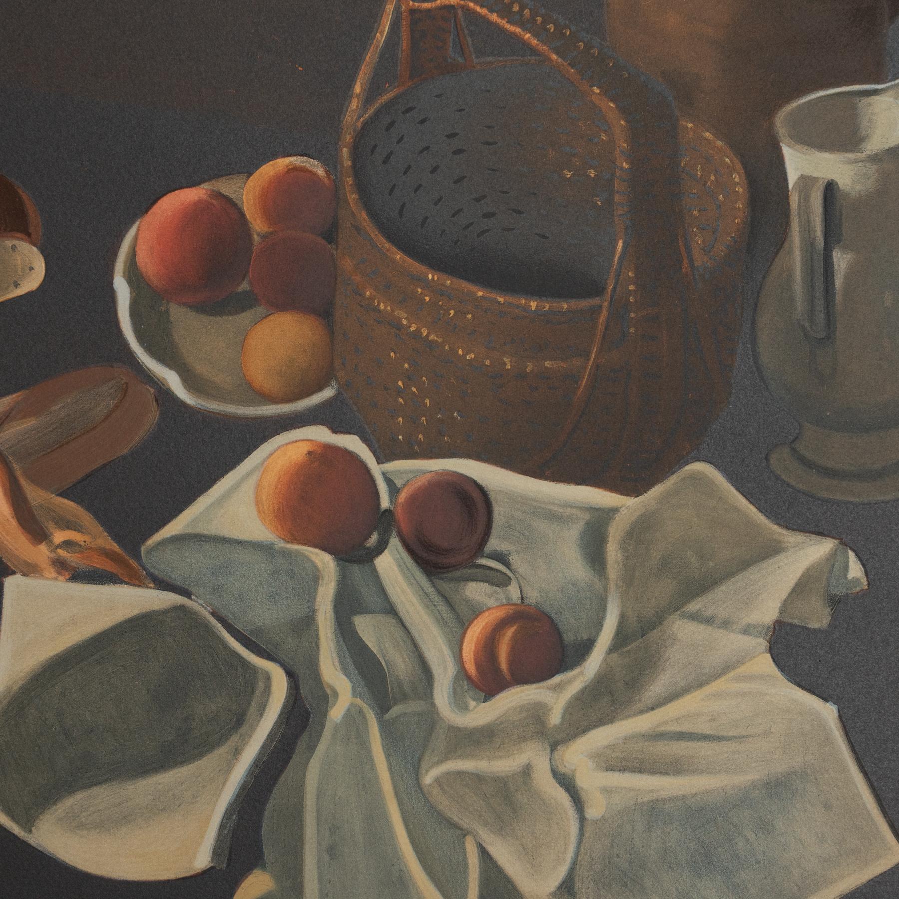 Late 20th Century André Derain Framed 'Nature Morte' Color Lithography, circa 1971 For Sale