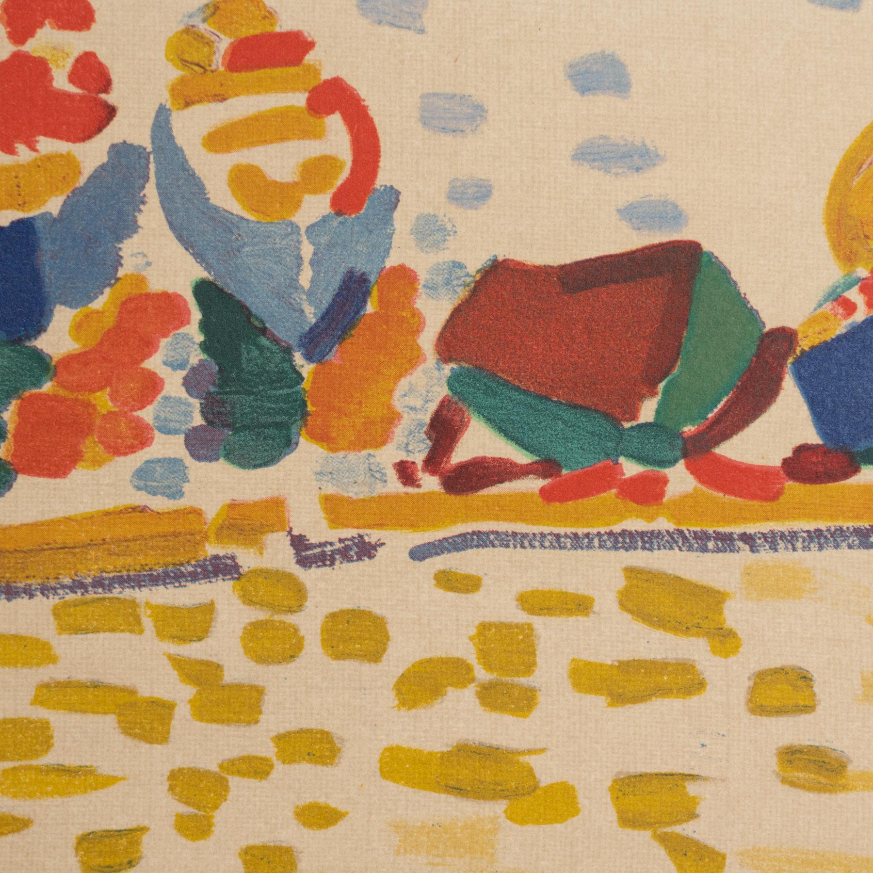 Modern André Derain Framed 'Paysage à l'Estaque' Color Lithography, circa 1972 For Sale
