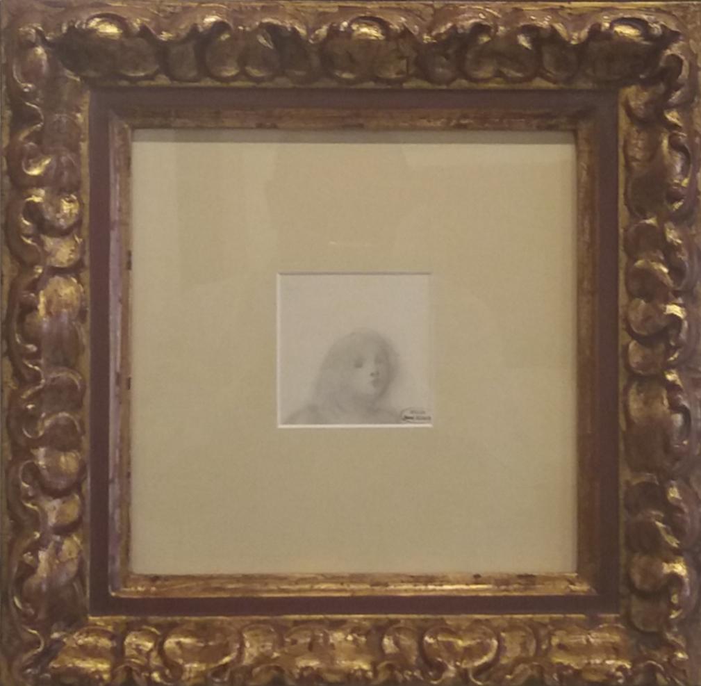 Derain24. 4.12 Small Head in Pencil. original drawing painting – Painting von André Derain