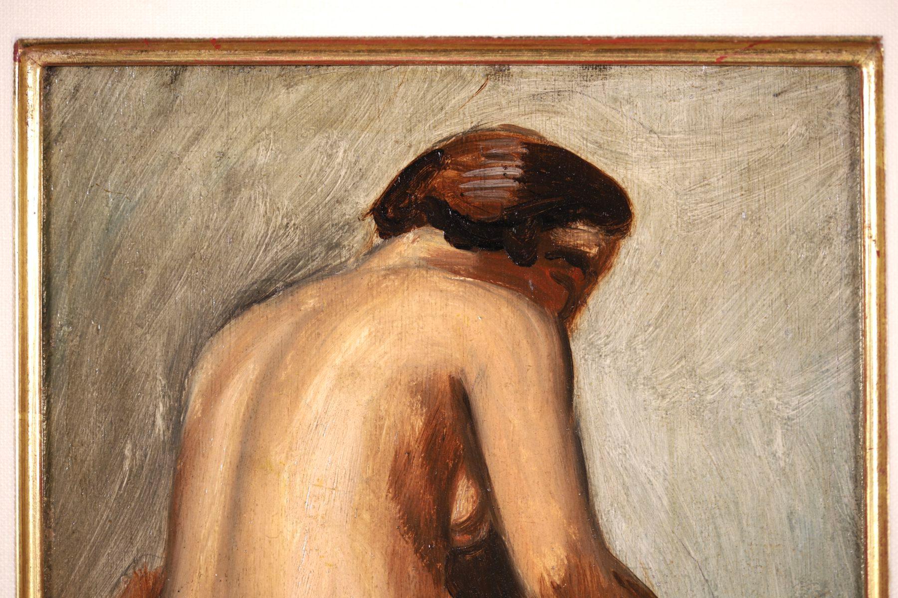 Nu - French Fauvist Oil, Nude Figure in Interior by Andre Derain 3