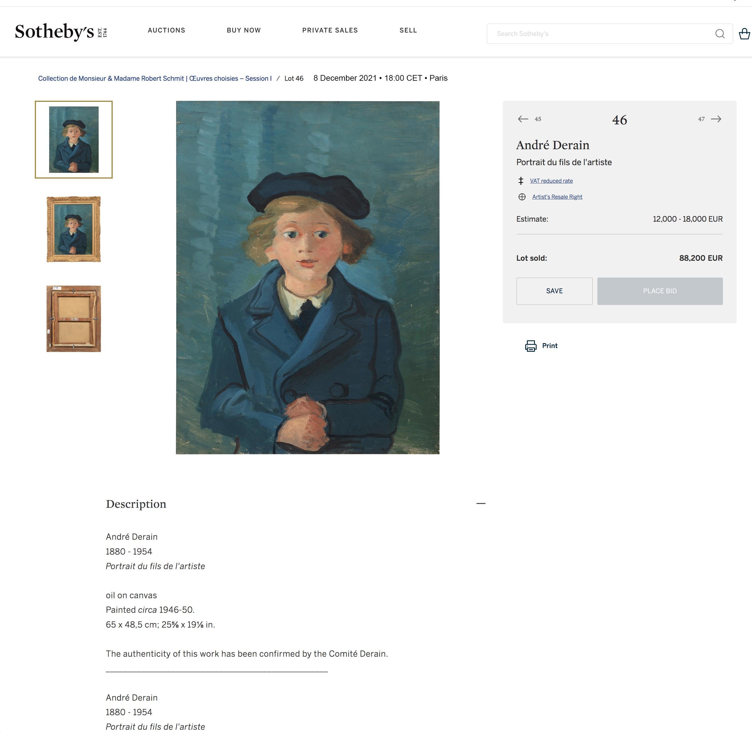 Ritratto di una bambina,  Artista Fauvismo, Post-Impressionismo 5