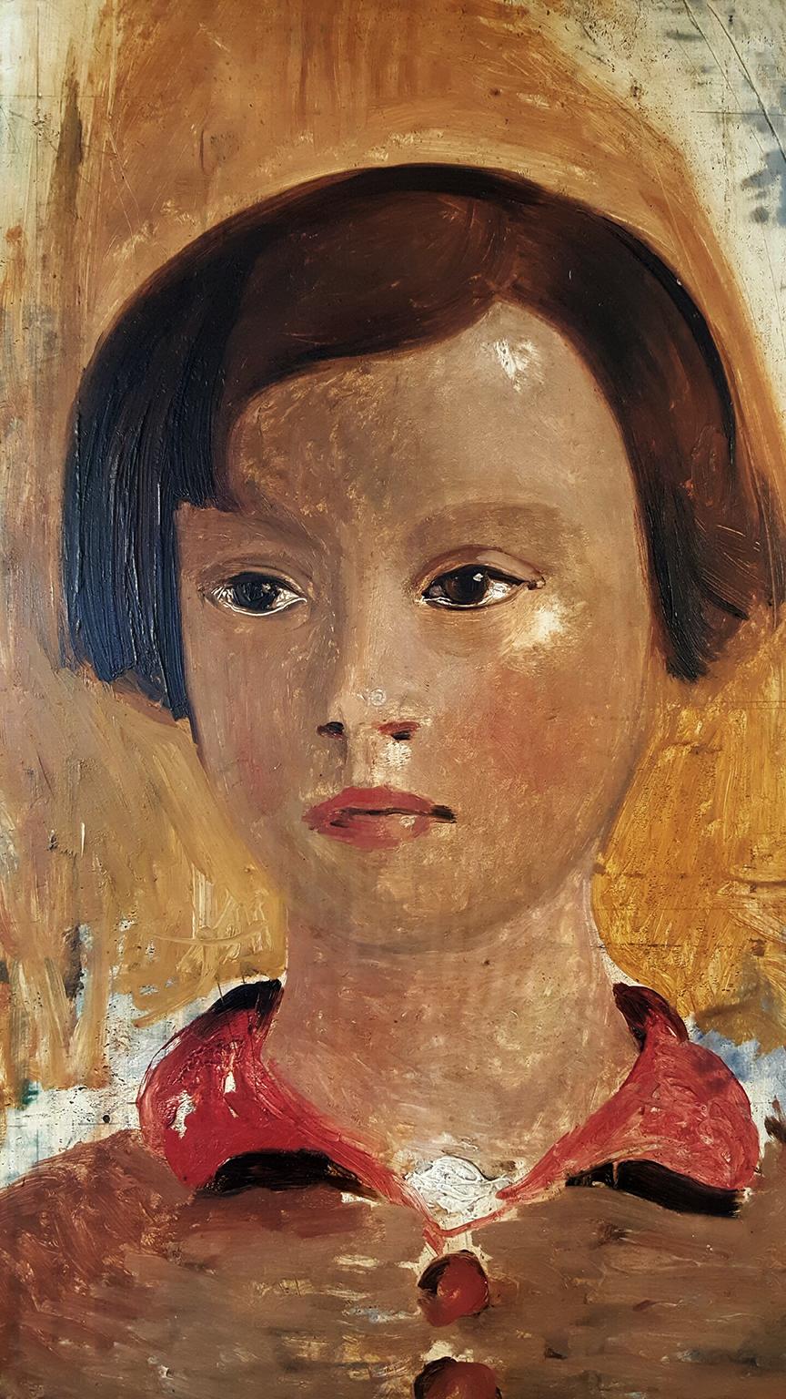 Portrait of a Young Girl - Painting by André Derain