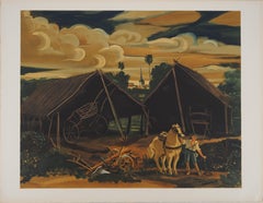 Après la récolte, 1970 - Lithographie signée