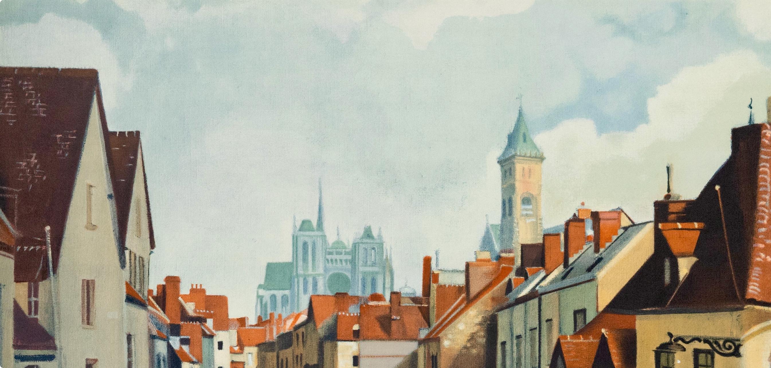 Andre Derain, Amiens, 1970 (after) - Beige Landscape Print by André Derain