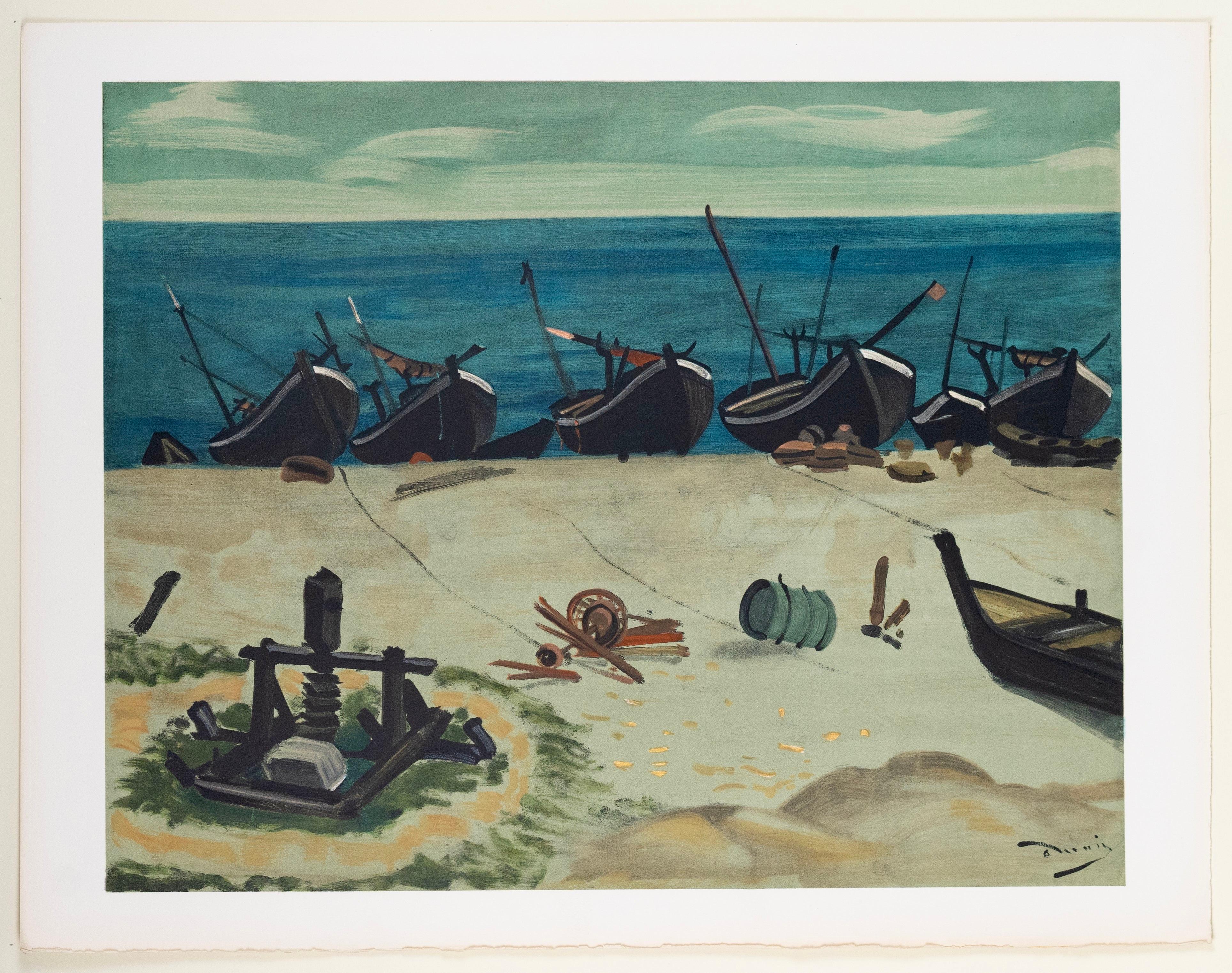 Andre Derain, Bateaux à Graveline, 1970 (d'après) en vente 2
