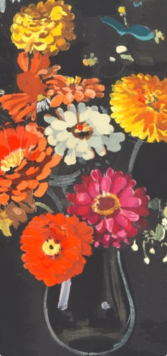 Andre Derain, Bouquet de zinnias, de 1880 à 1954, 1961 (d'après)