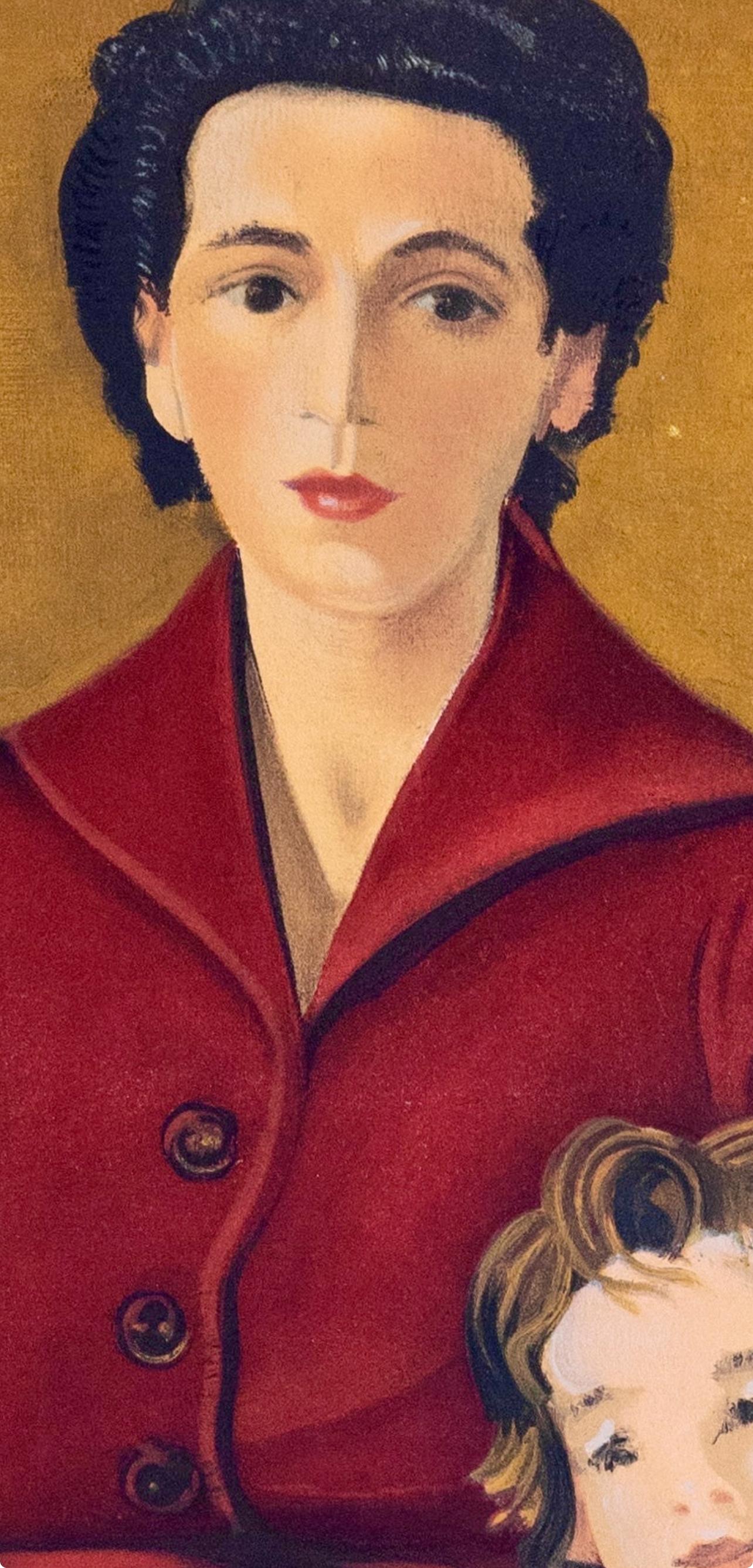 This exquisite lithograph after Andre Derain (1880–1954), titled Denise et Claire Levy (Denise and Claire Levy), from the folio Andre Derain entre 1935 et 1949, V (Andre Derain between 1935 and 1949, V), 1970, originates from the edition published