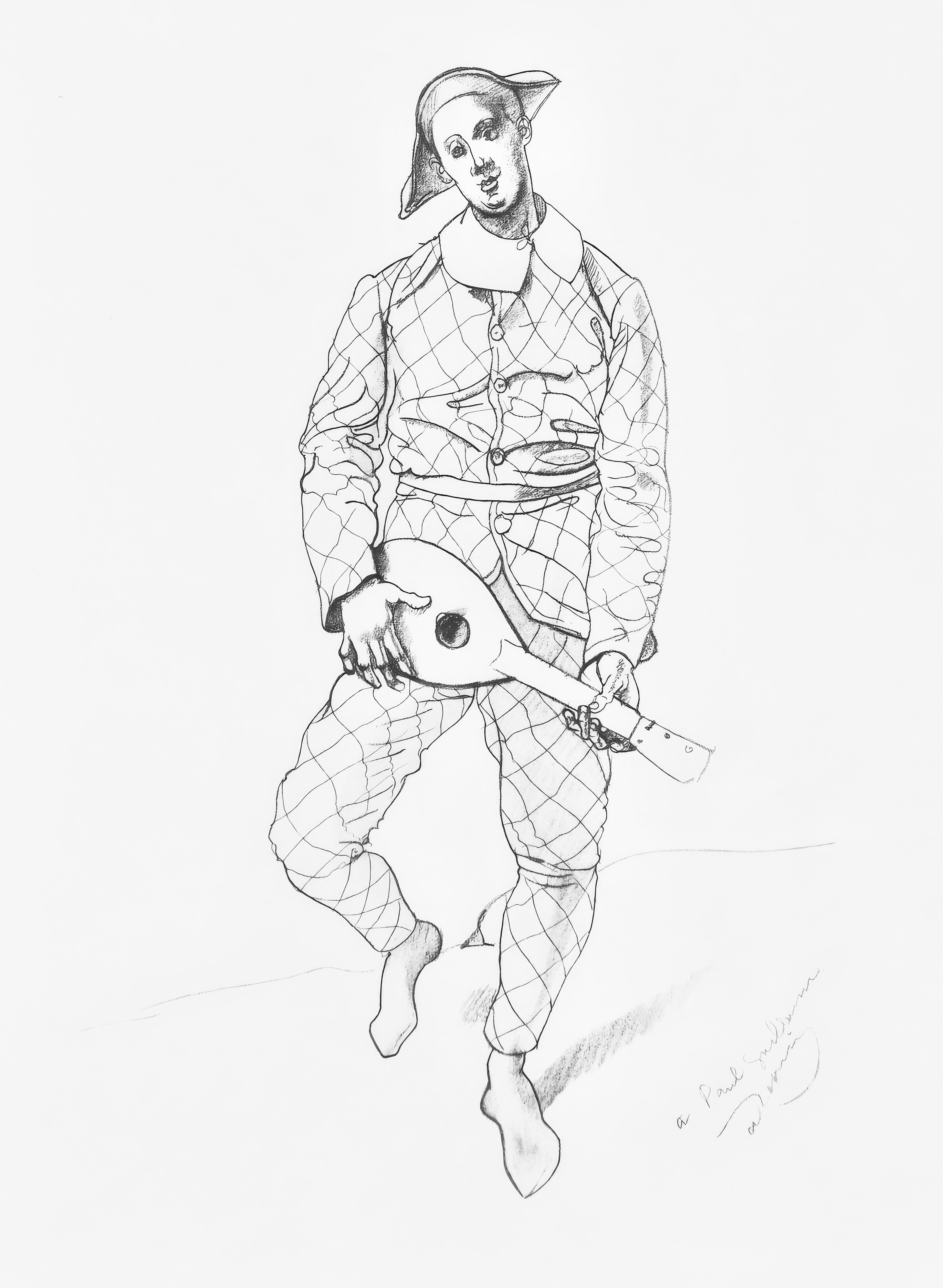 André Derain Figurative Print - Andre Derain, Harlequin, from 1880-1954, 1961 (after)