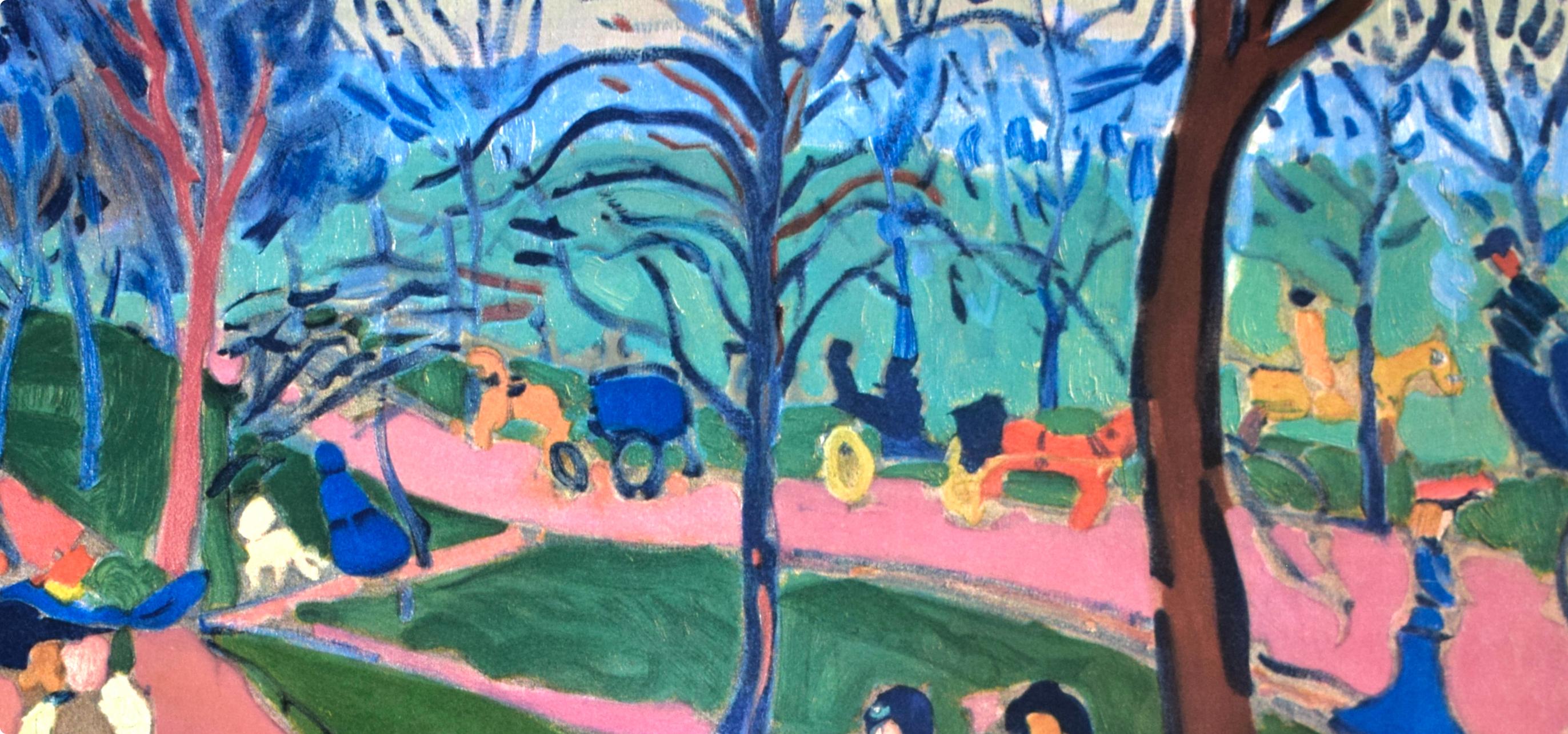 Andre Derain, Hyde Park, from Fauves, VII, 1972 (after) - Fauvist Print by André Derain