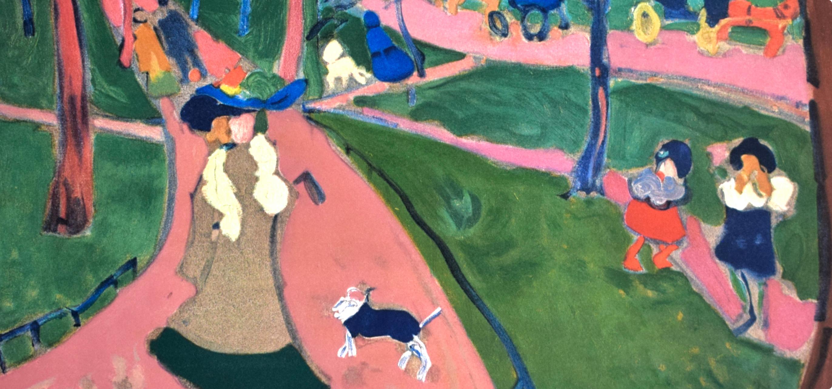 Andre Derain, Hyde Park, from Fauves, VII, 1972 (after) - Gray Figurative Print by André Derain