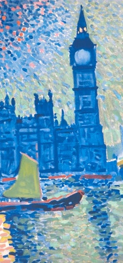 Andre Derain, Londres, El Támesis y el Big Ben, de Fauves, VII, 1972 (después)