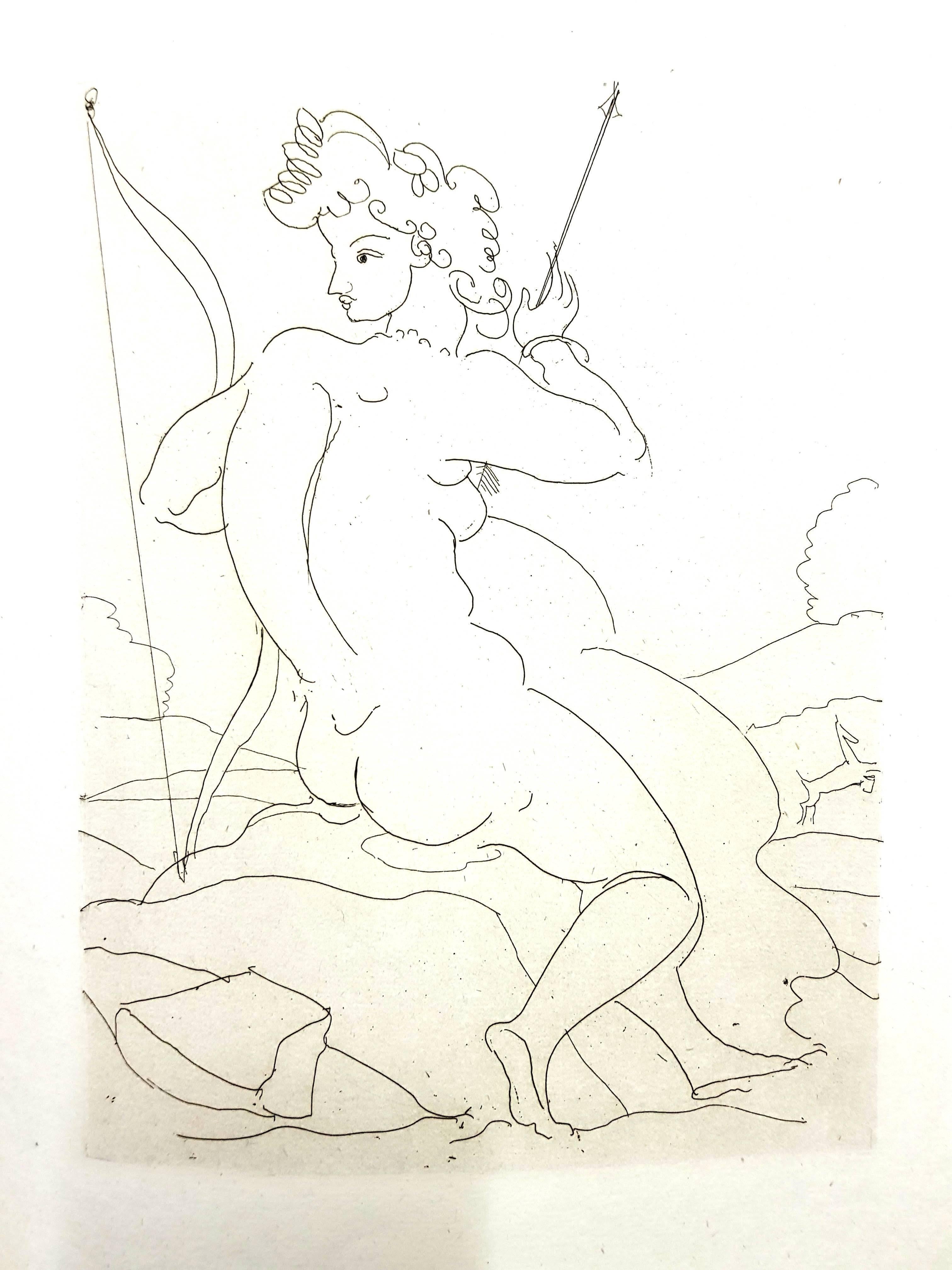 André Derain Nude Print – Andr Derain - Ovid's Heroides - Original-Radierung