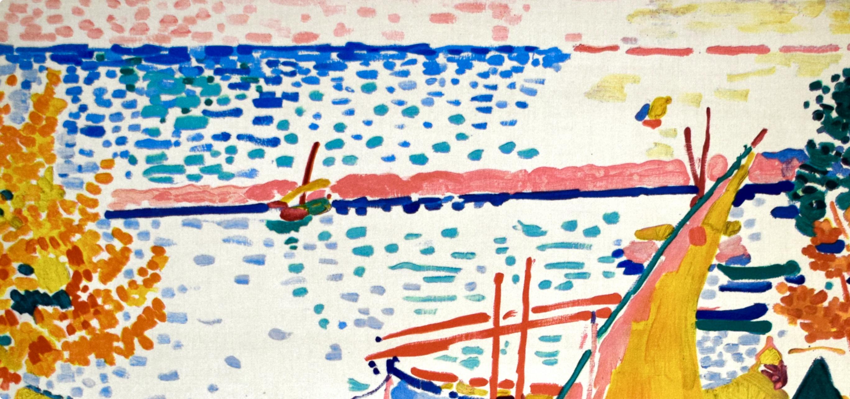 Andre Derain, Port of Collioure, from Fauves, VII, 1972 (after) - Fauvist Print by André Derain