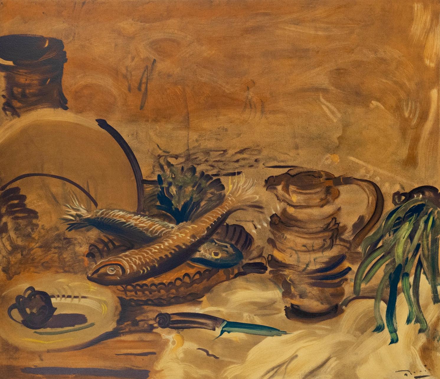Andre Derain, Nature morte au poisson, 1970 (d'après)