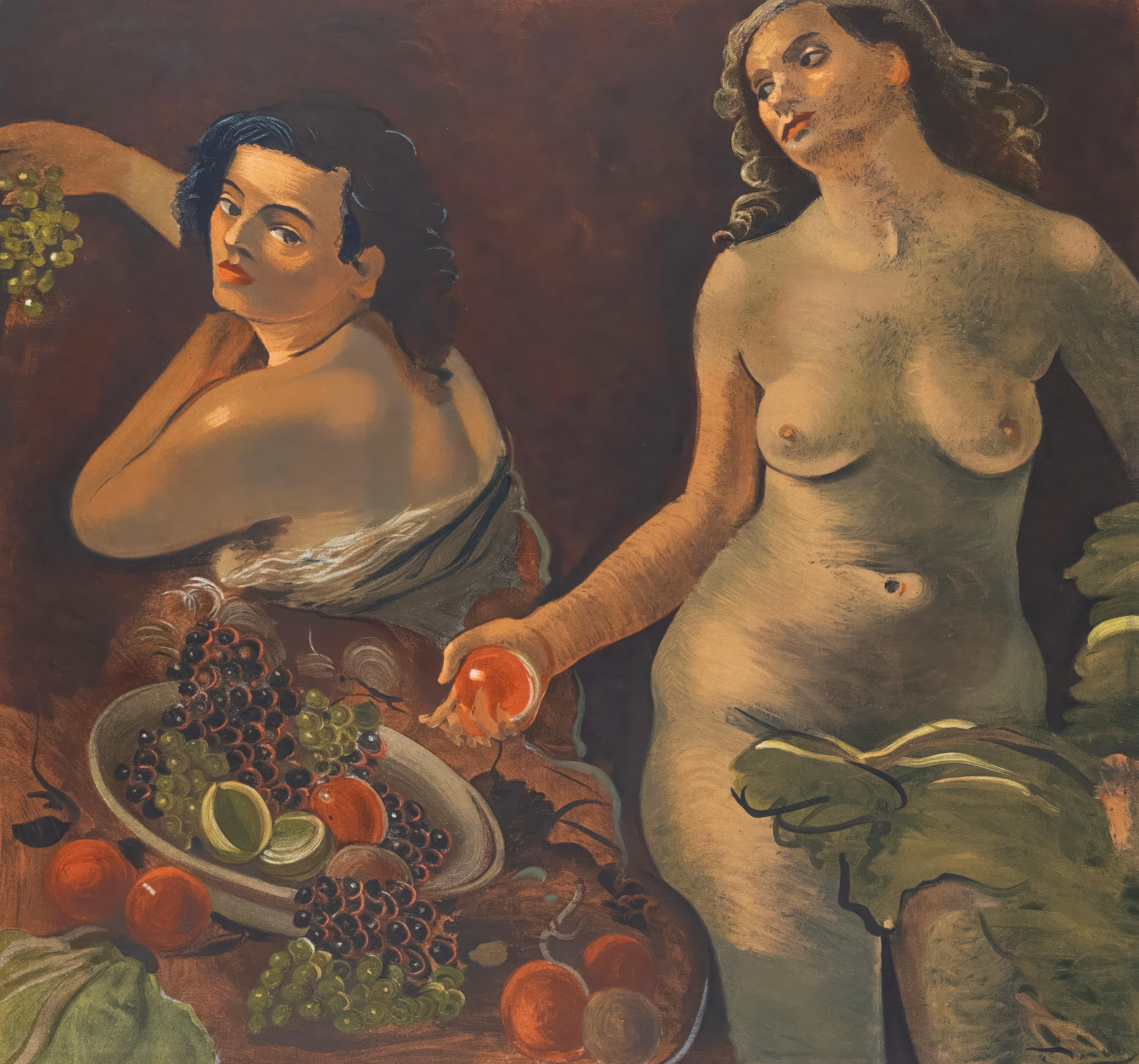 Andre Derain, Nature morte avec deux nus, de 1880 à 1954, 1961 (d
après)