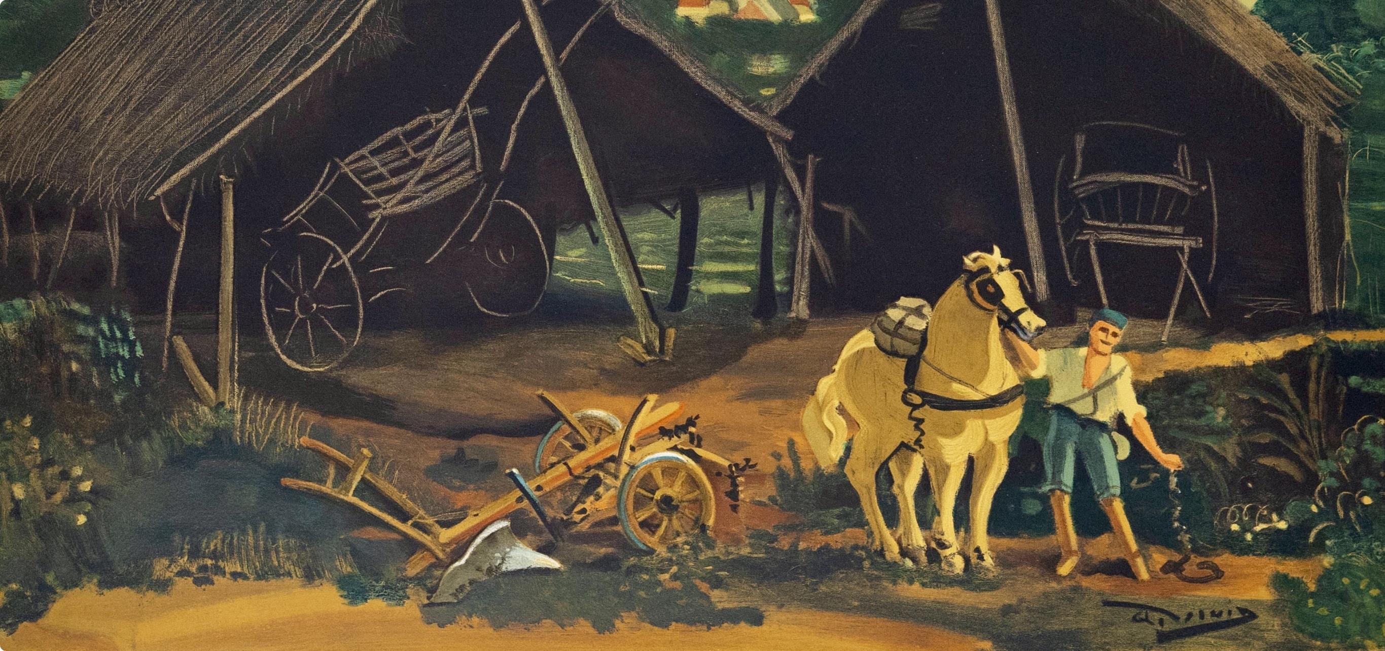 Andre Derain, The Two Hangars, 1970 (after) - Print by André Derain