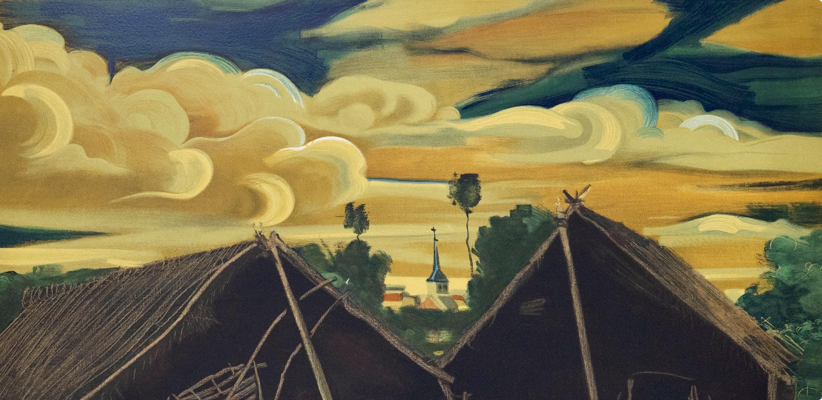 Andre Derain, The Two Hangars, 1970 (after) - Fauvist Print by André Derain