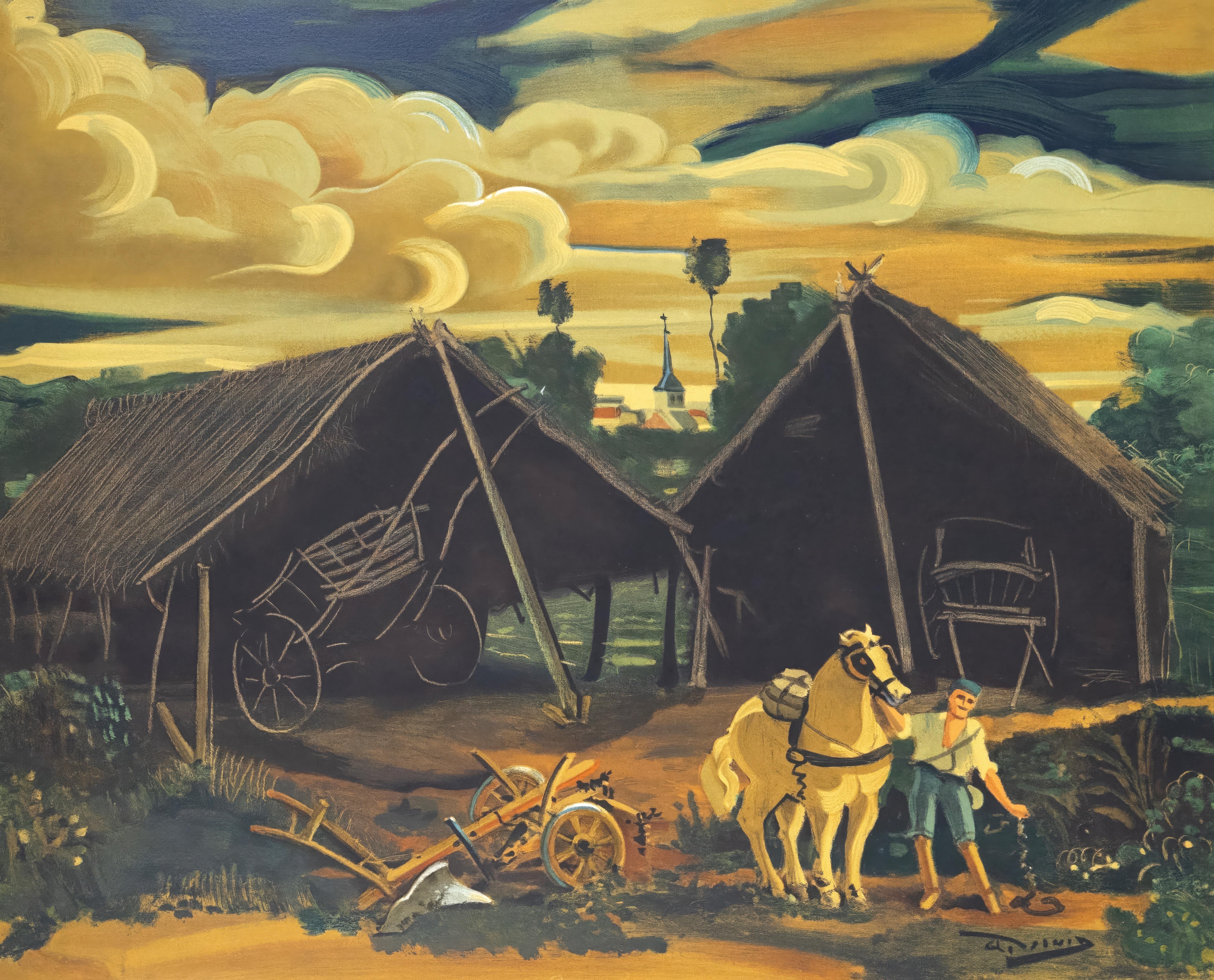 Andre Derain, Les deux hangars, de 1880 à 1954, 1961 (d
après)