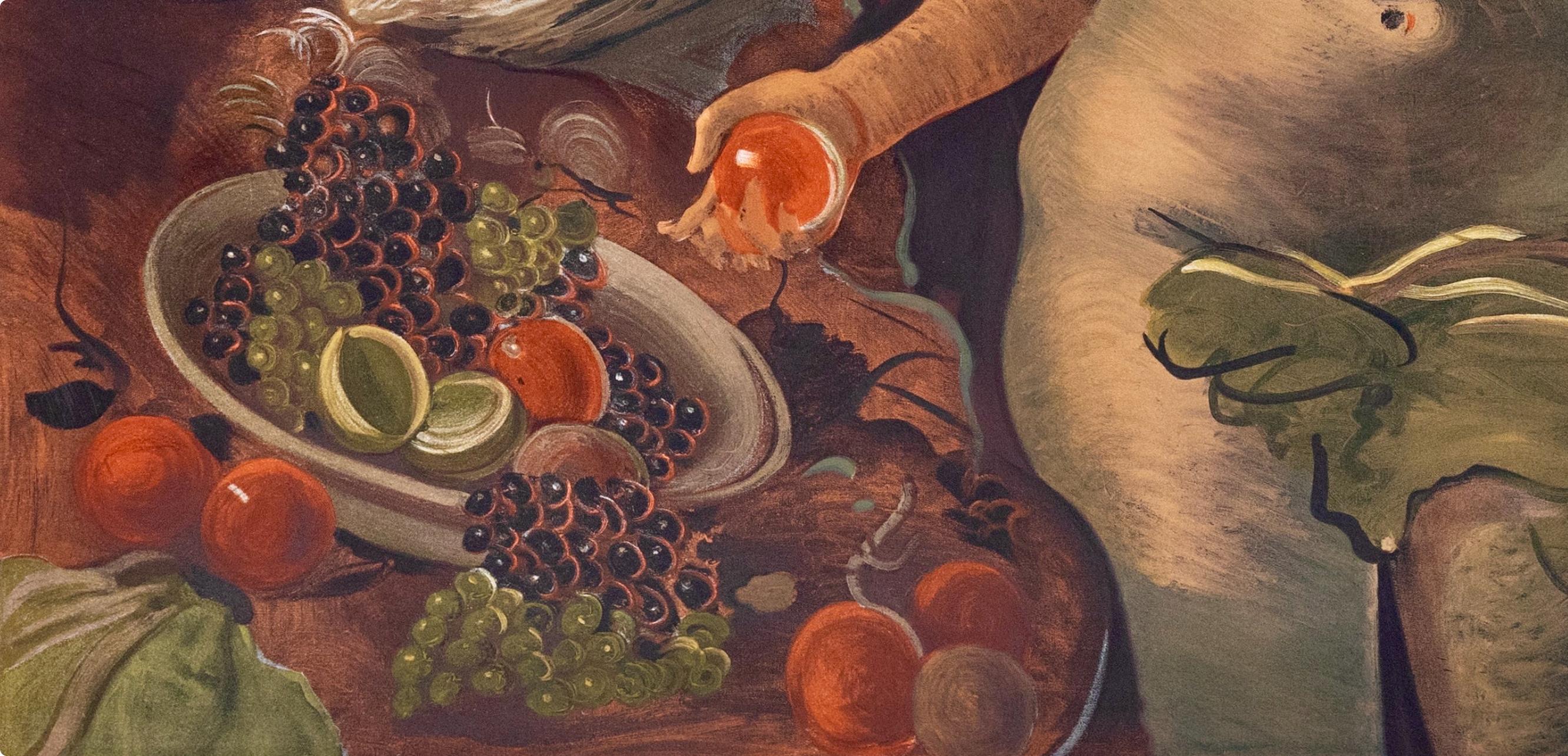 Andre Derain, Deux femmes nues et nature morte, 1970 (d'après) - Fauvisme Print par André Derain