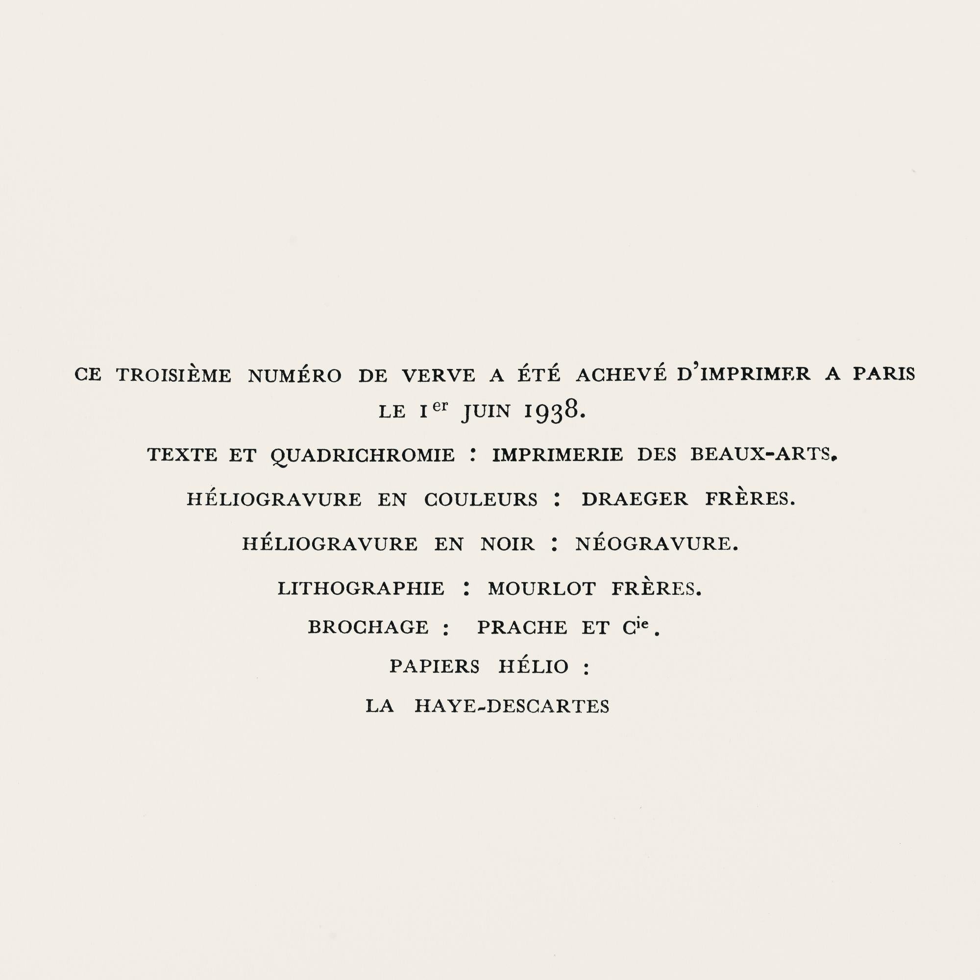 Au Jardin d'Allah, Verve: Revue Artistique et Littéraire For Sale 2