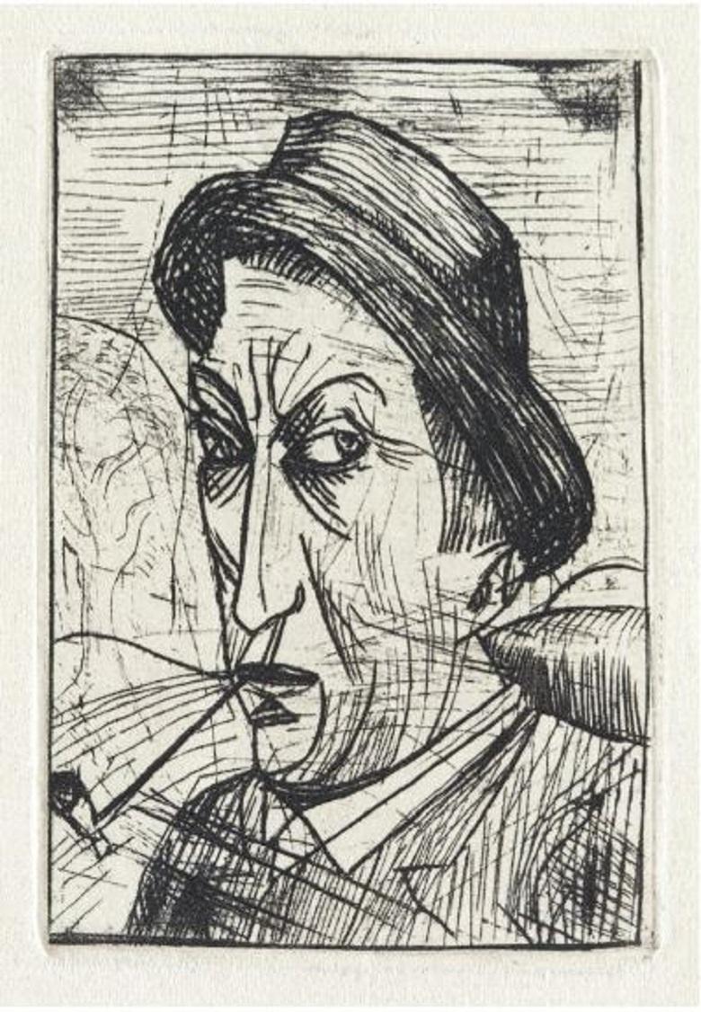 Autoportrait à la pipe