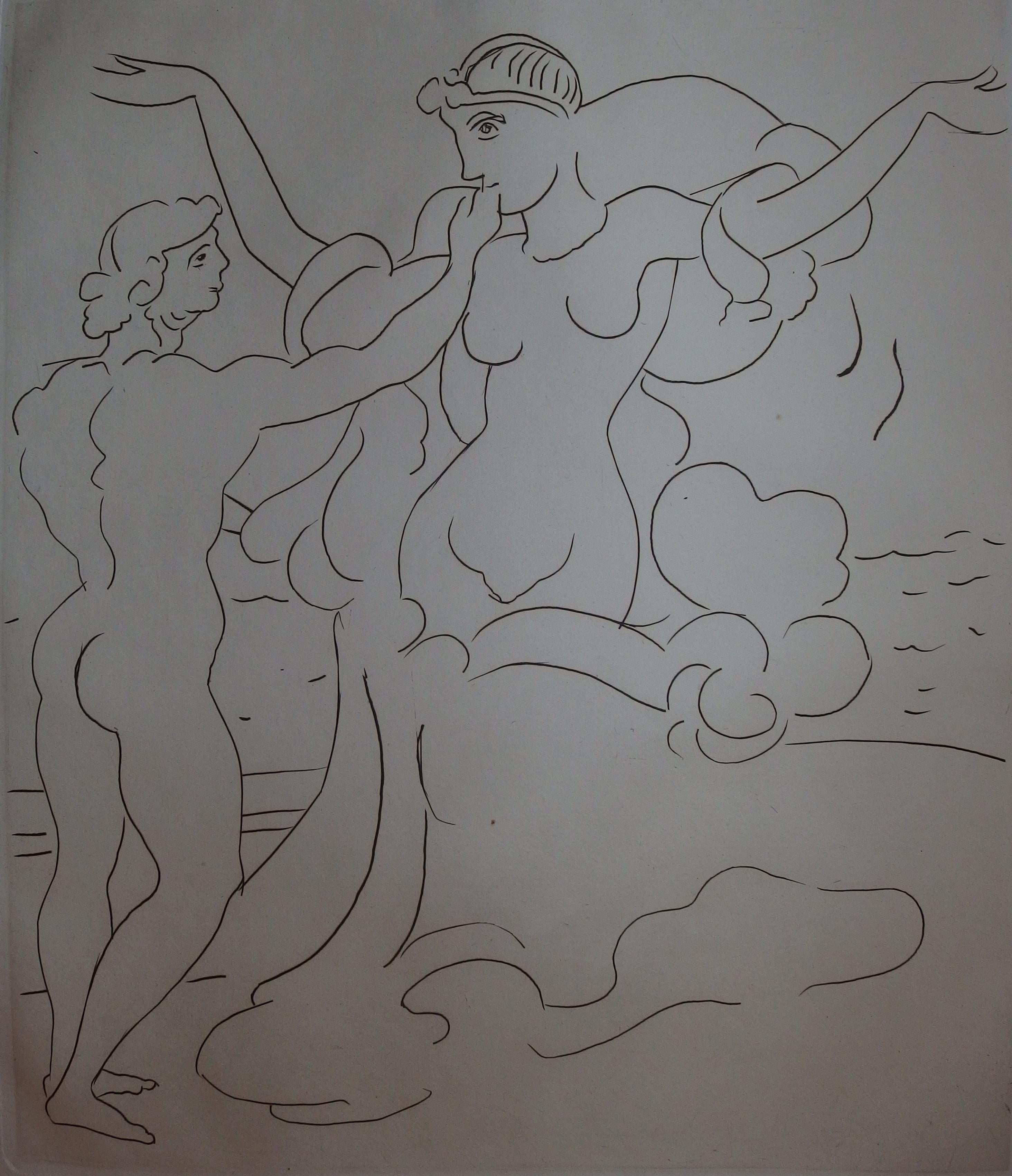 Nacimiento de Venus - Grabado original - 1951 - Print Moderno de André Derain