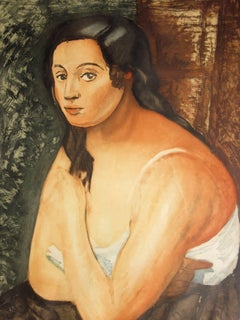 Dark Hair Woman - Original handsigned etching - 200 copies