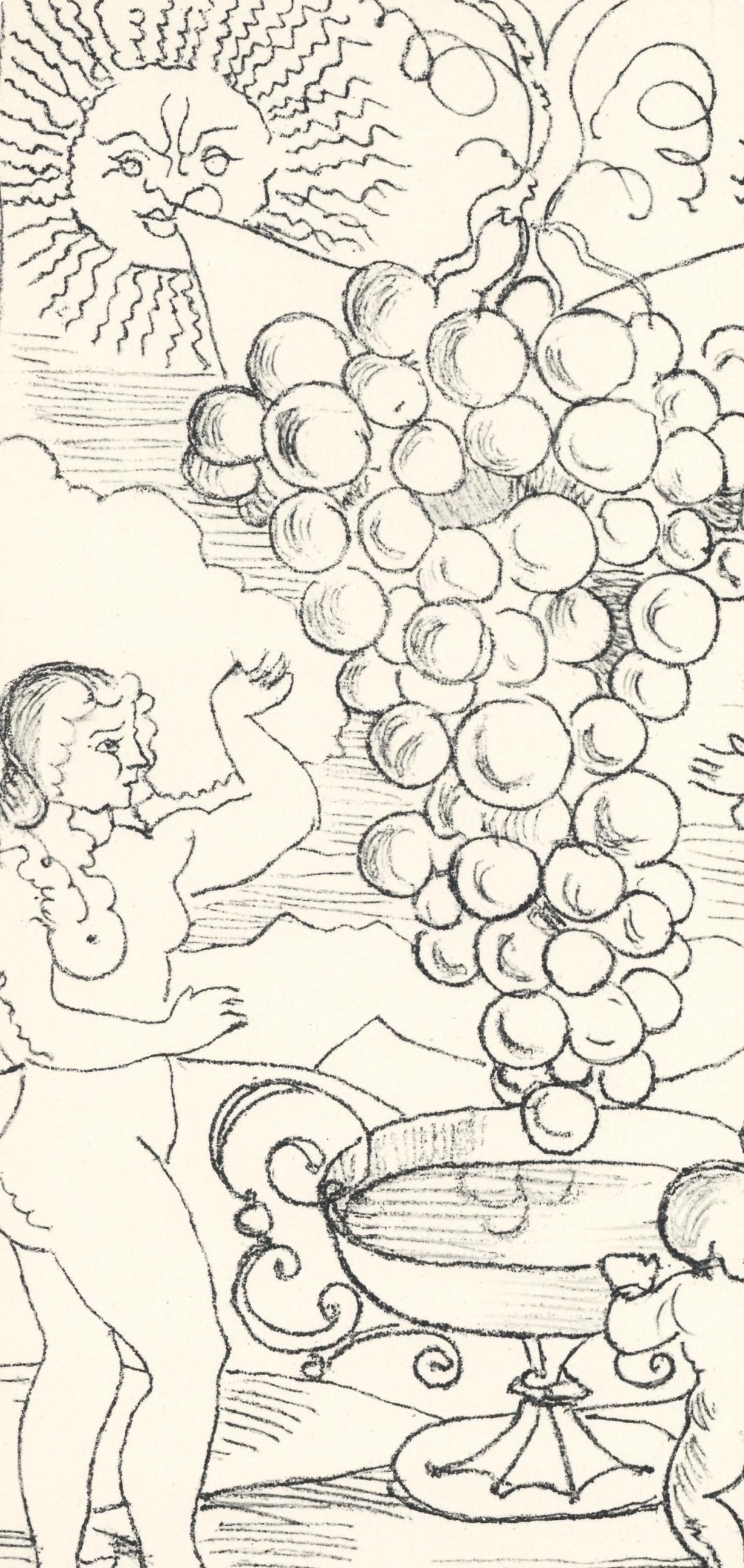Derain, Age d'or et Terre promise, Vins, Fleurs et Flammes (after) - Print by André Derain