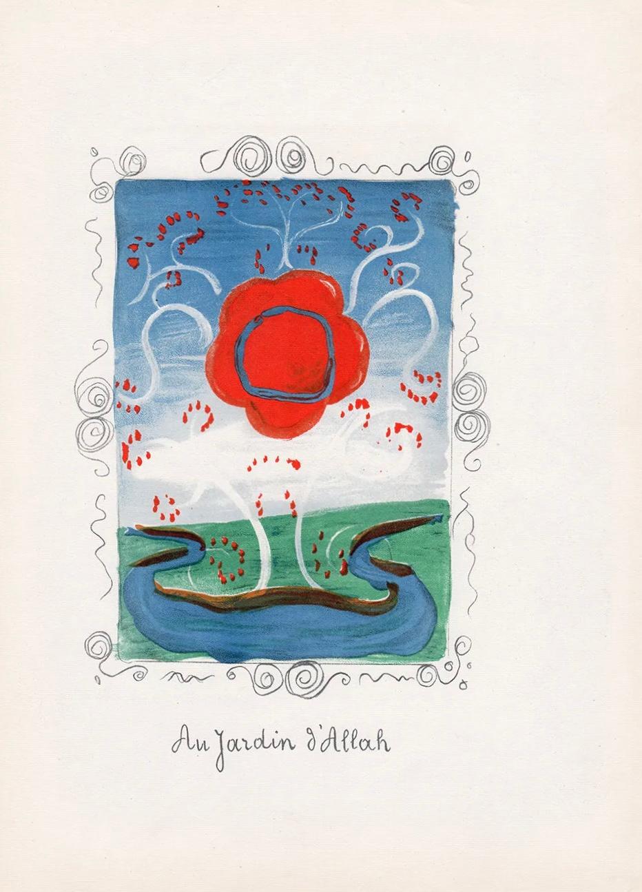 Derain, Au Jardin d'Allah, Verve: Revue Artistique et Littéraire (nach) (Moderne), Print, von André Derain