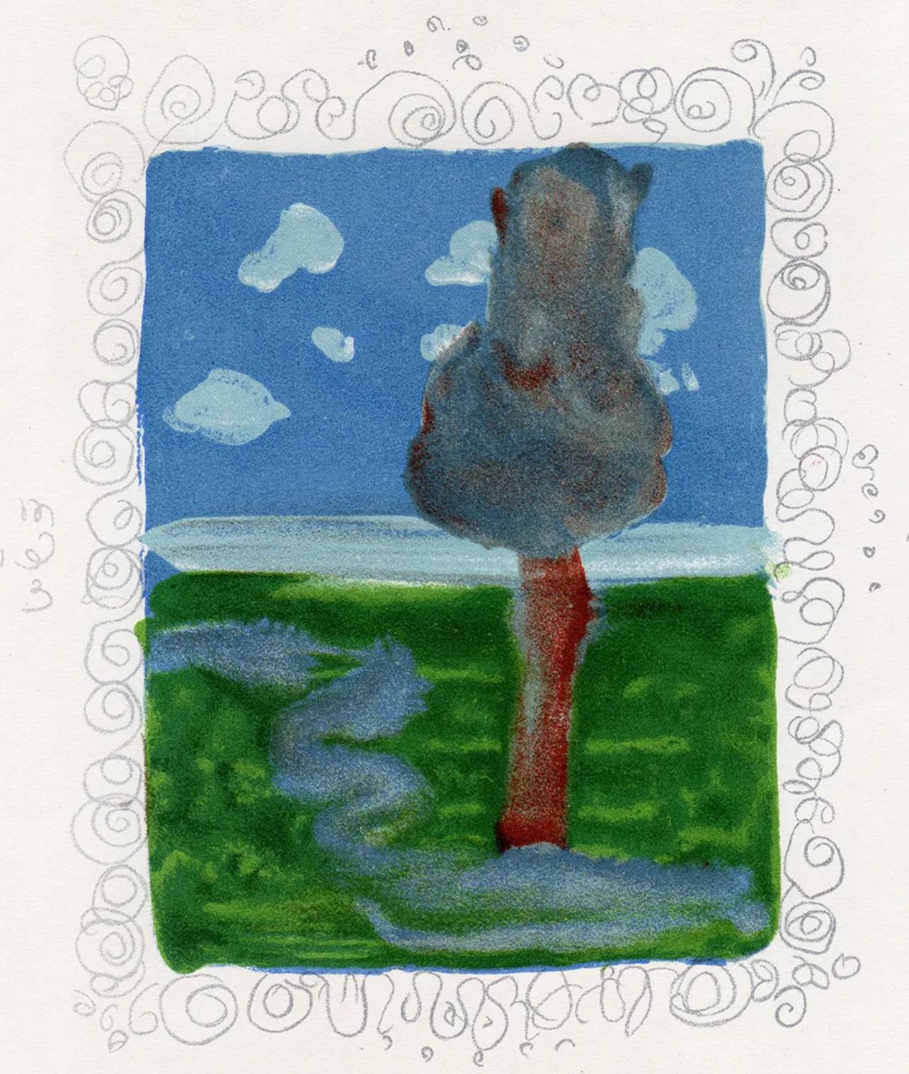 André Derain Abstract Print - Derain, Au Jardin d'Allah, Verve: Revue Artistique et Littéraire (after)