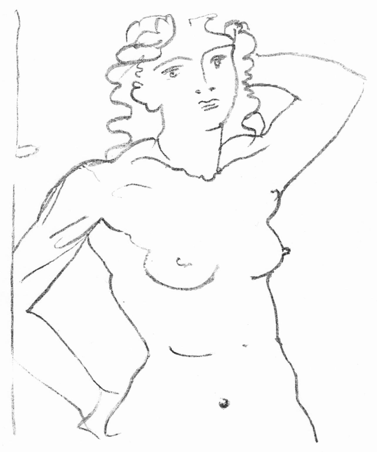 André Derain Nude Print - Derain (tariff free*), Buste de femme, Souvenirs et Portraits d'Artistes (after)