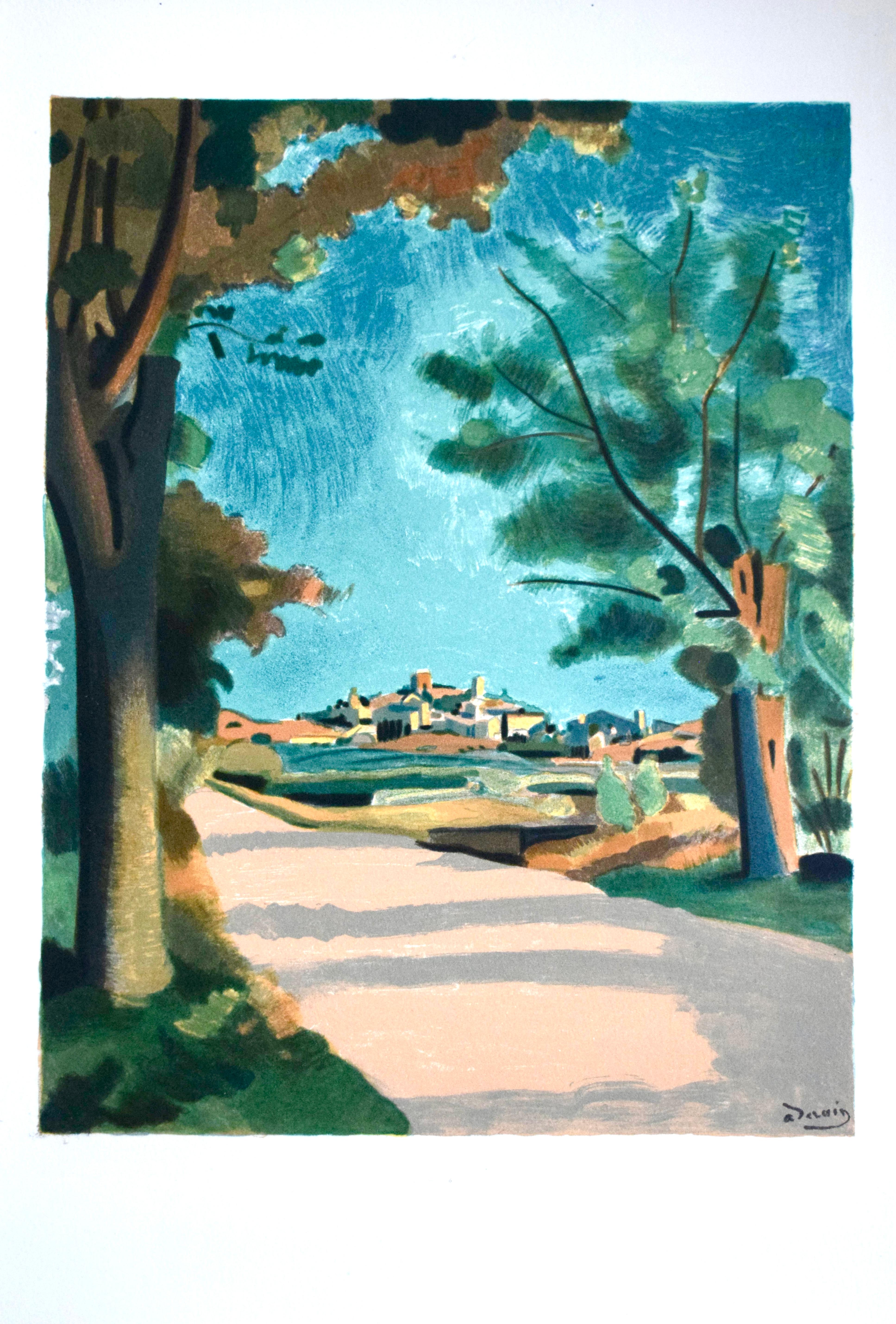Lithographie auf Vélin d'Arches Papier. Unsigniert und nicht nummeriert, wie ausgegeben. Guter Zustand. Anmerkungen: Aus dem Folianten Les Peintres mes amis, 1965. Herausgegeben von Éditions d'art Les Heures Claires, Paris; gedruckt von Raymond