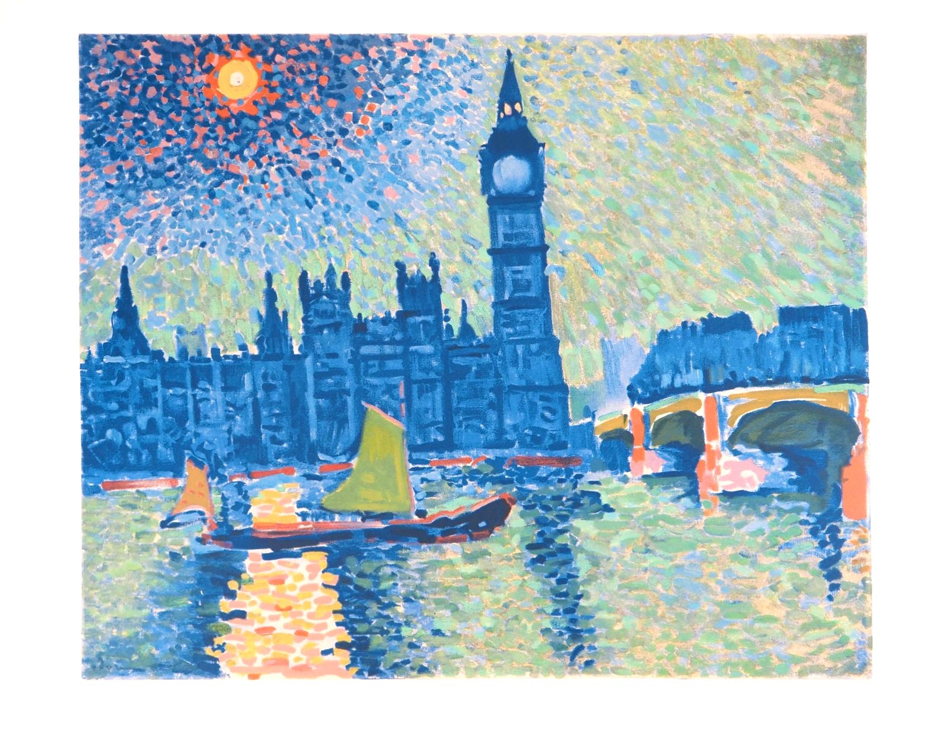 Derain, Londres, La Tamise et Big Ben, Fauves, Colección Pierre Lévy (después) en venta 1