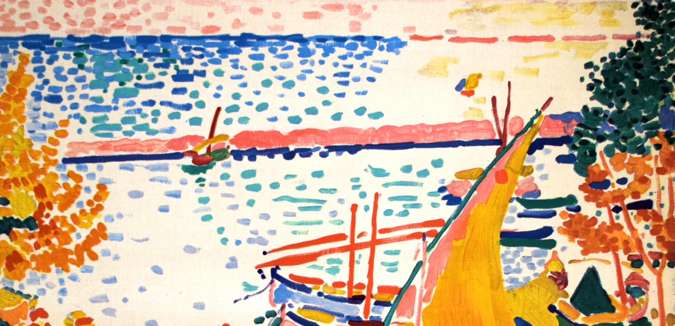 Derain, Port de Collioure, Fauves, The Collective Pierre Lévy (d'après) - Print de André Derain