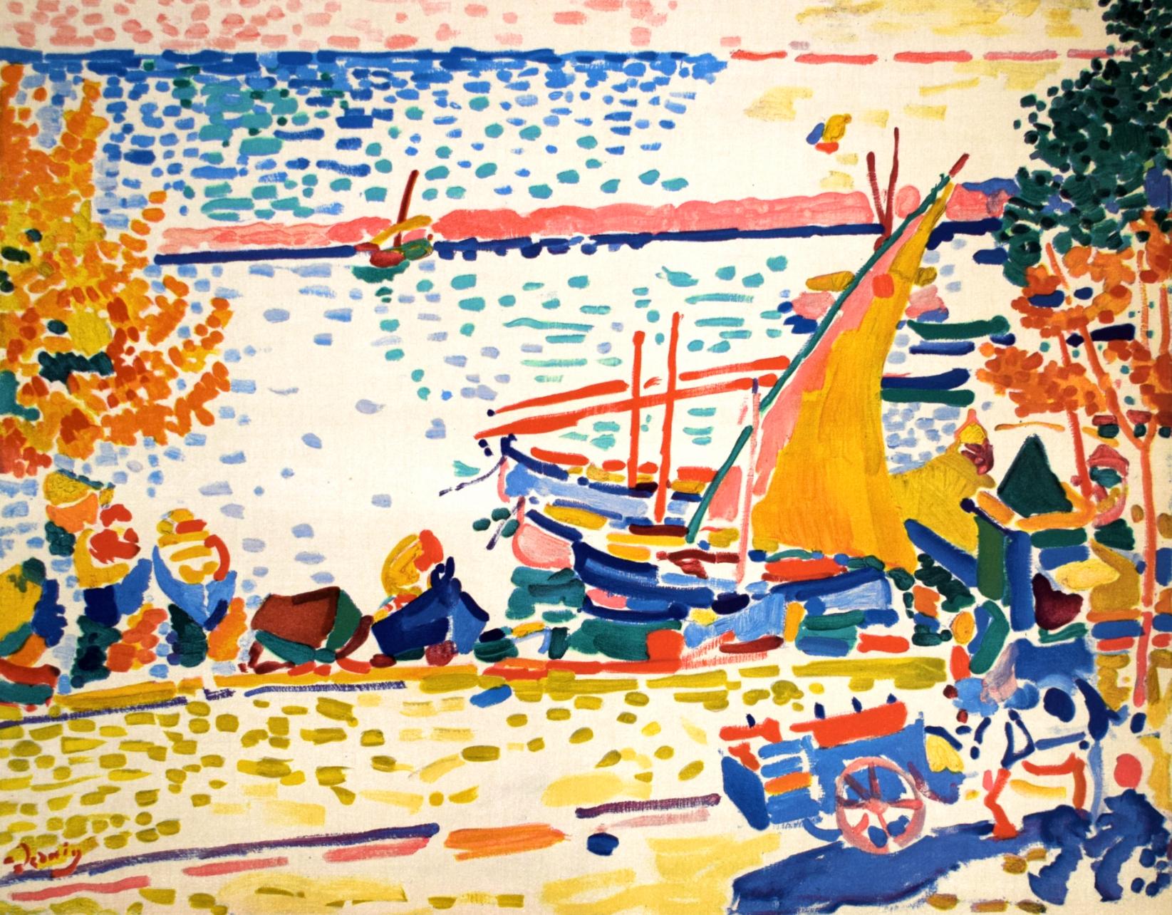 André Derain Abstract Print - Derain, Port de Collioure, Fauves, Collection Pierre Lévy (after)