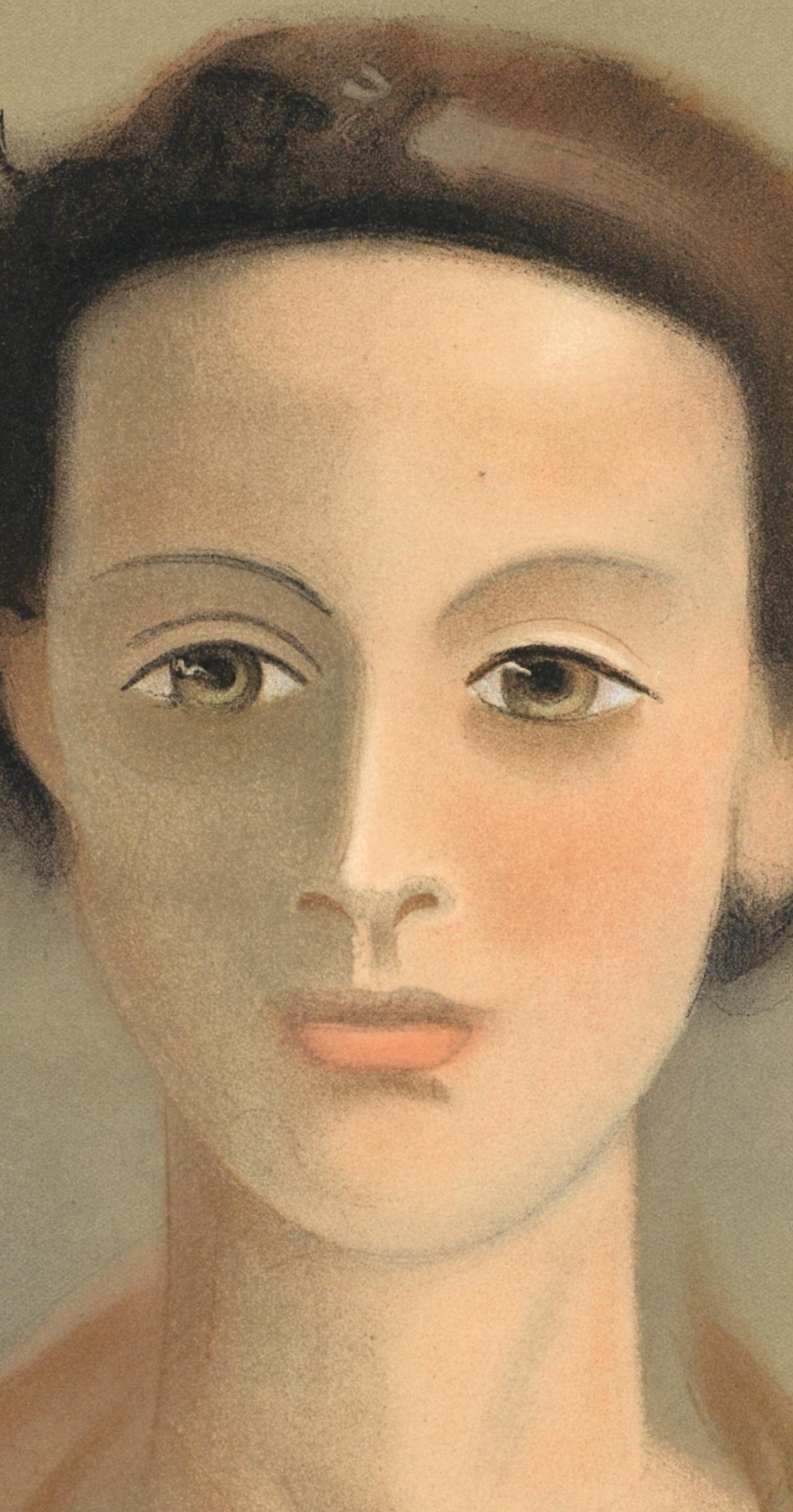Derain, portrait d’une Jeune Fille, Verve: Revue Artistique (after) - Print by André Derain