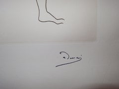 Entrando en la sauna - Grabado original - 1951