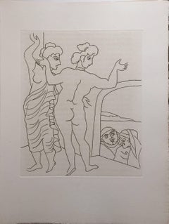 Erotic Etching from Le Satyricon