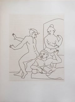 Erotic Etching from Le Satyricon