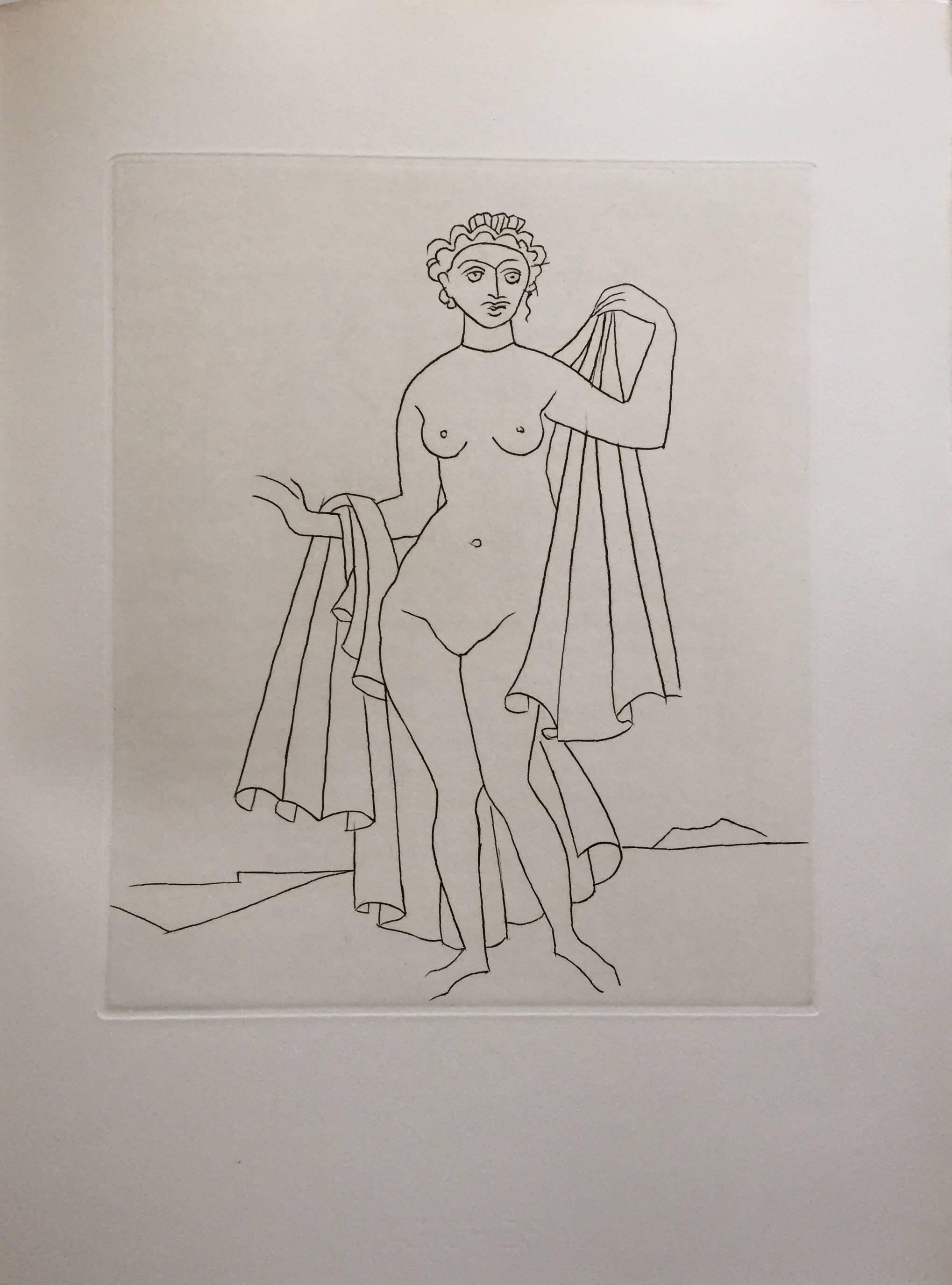 André Derain Nude Print - Etching from Le Satyricon
