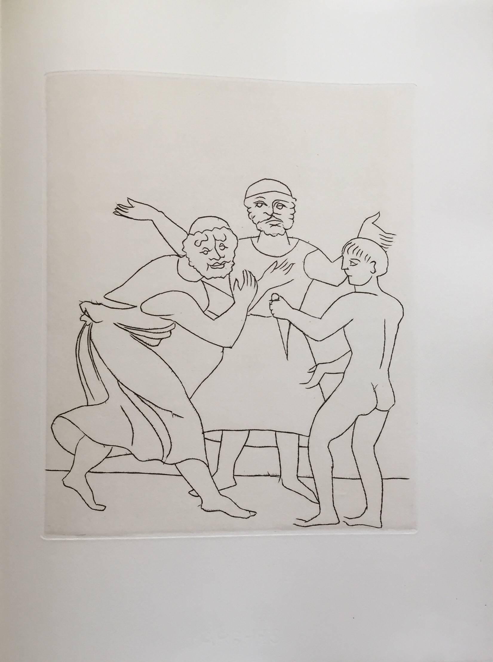 Radierung aus Le Satyricon