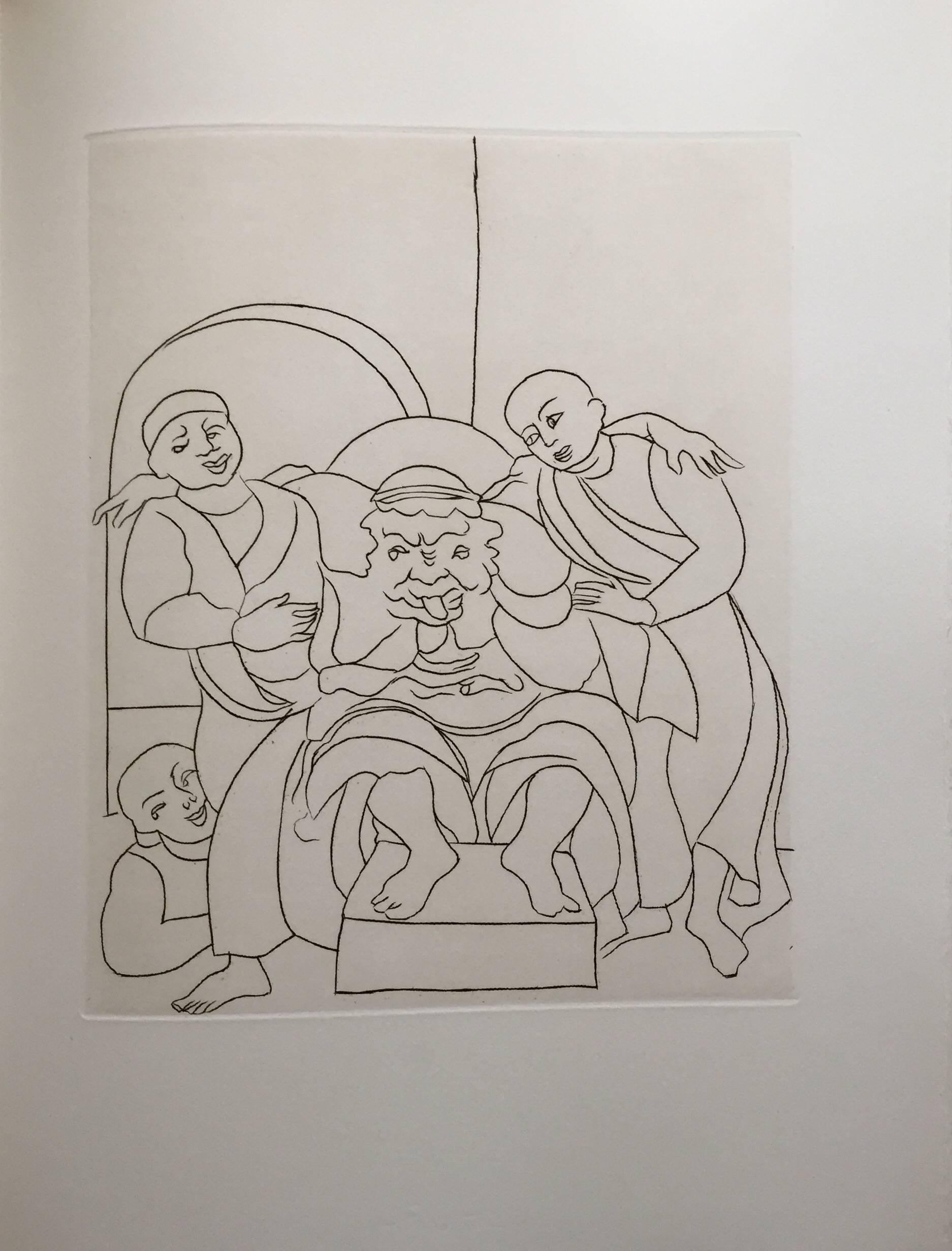 André Derain Figurative Print - Etching from Le Satyricon