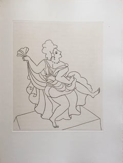 Figurative Etching from Le Satyricon 