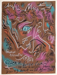Galerie Louis Leiris (Gravures), Cartel litografía moderna de André Masson