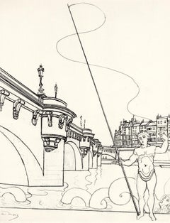 Vintage Le Pont Neuf, A La gloire à Paris, André Derain