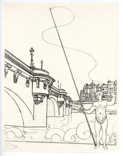 "Le Pont-Neuf" original etching