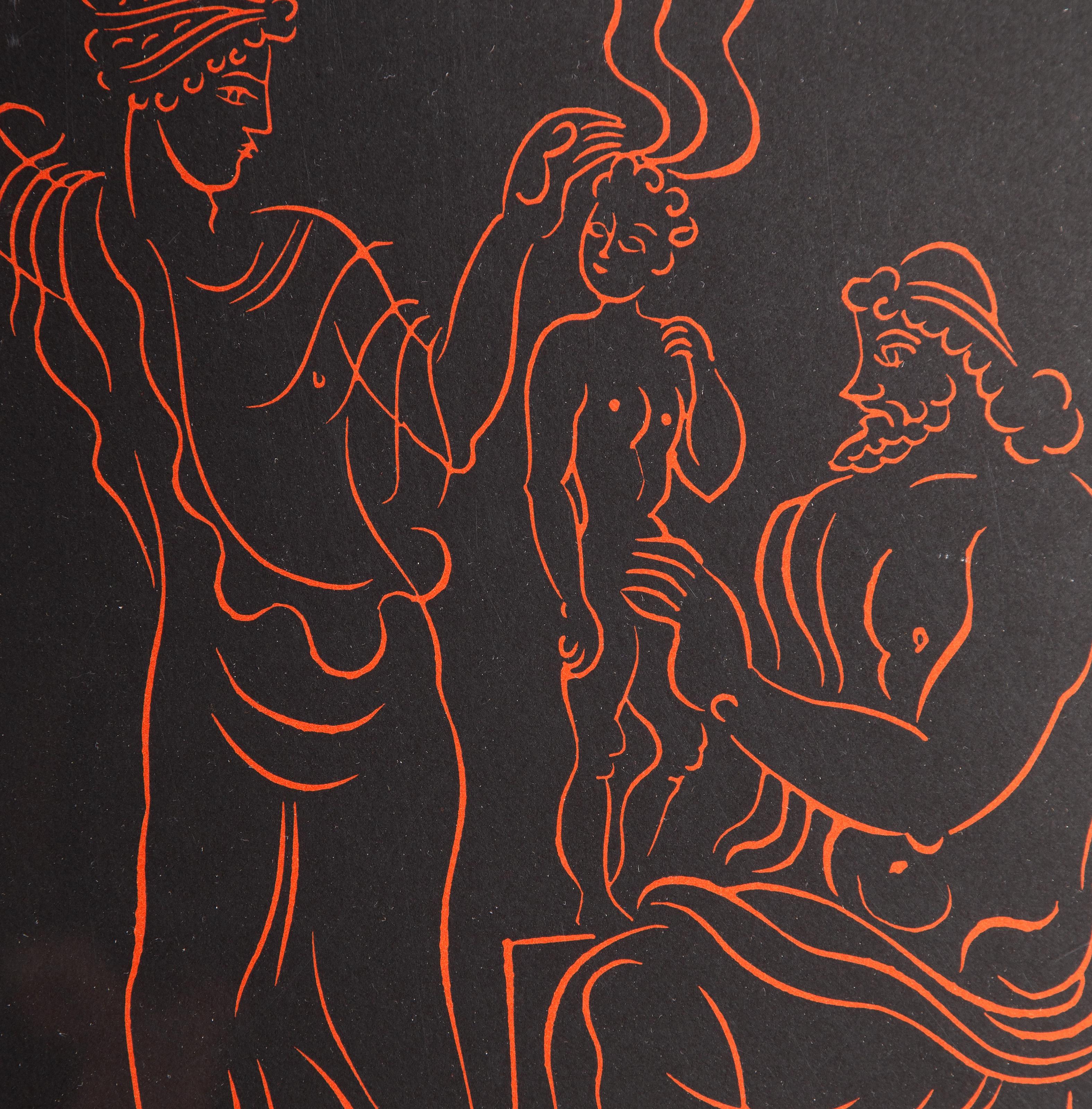 L'Enfant, linograbado impresionista según André Derain en venta 1
