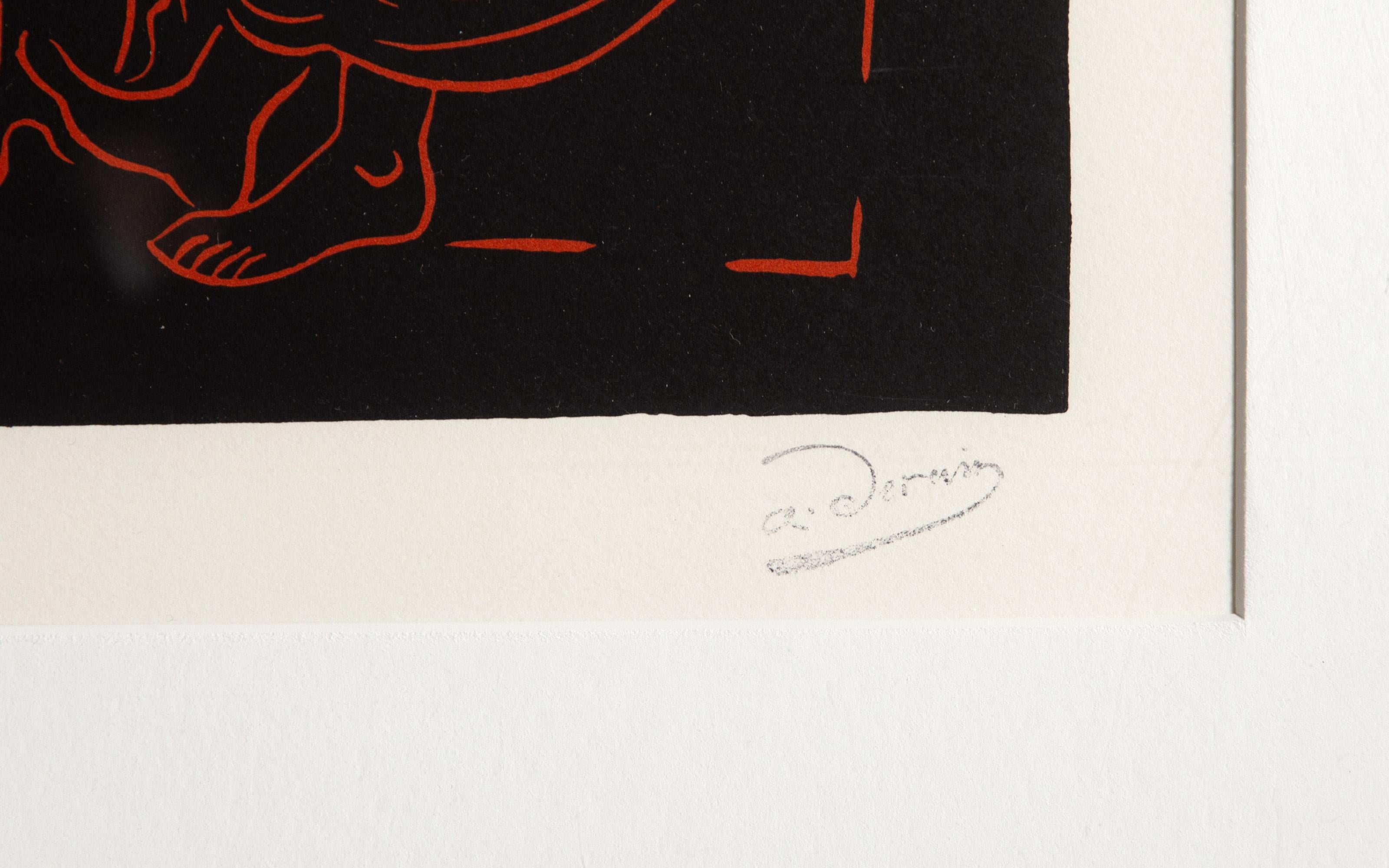 L'Enfant, linograbado impresionista según André Derain en venta 3